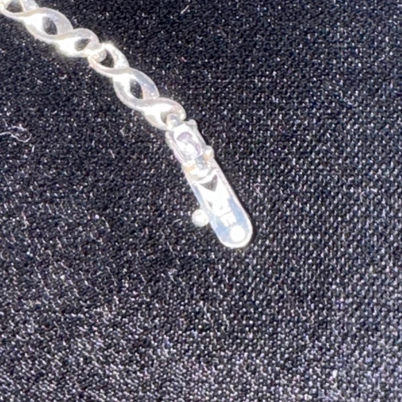 Sterling Silver & Amethyst Infinity Link Bracelet – 7.5” - Picture 5 of 5